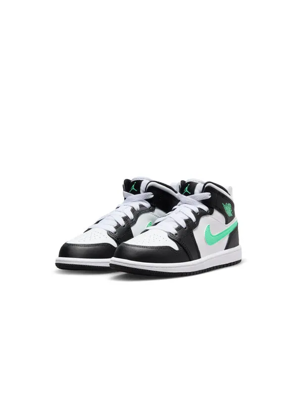 Кроссовки 1 средние Air Jordan — изображение 3 из 4, белый/черный/зеленый
