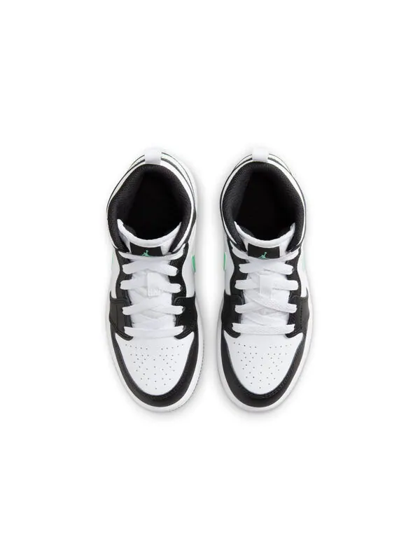 Кроссовки 1 средние Air Jordan — изображение 4 из 4, белый/черный/зеленый