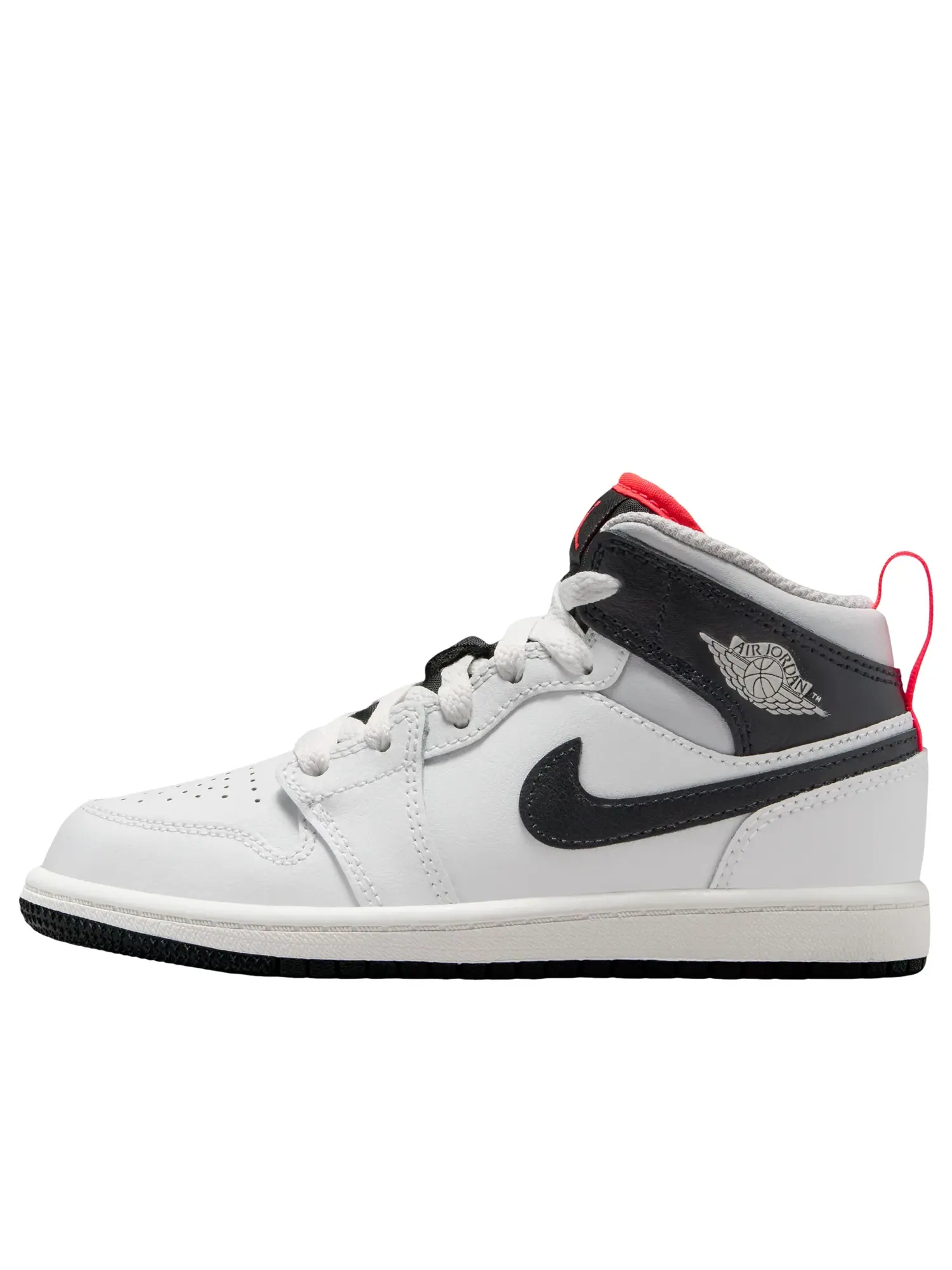 Кроссовки Jordan 1 Mid 'Summit White Infrared Black' DQ8424-109 — изображение 1 из 6, белый