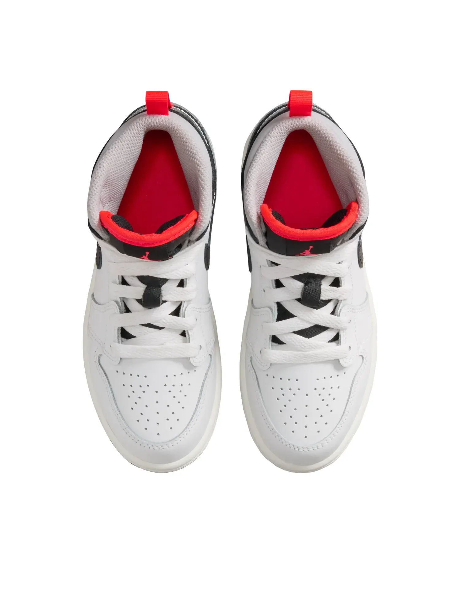 Кроссовки Jordan 1 Mid 'Summit White Infrared Black' DQ8424-109 — изображение 2 из 6, белый