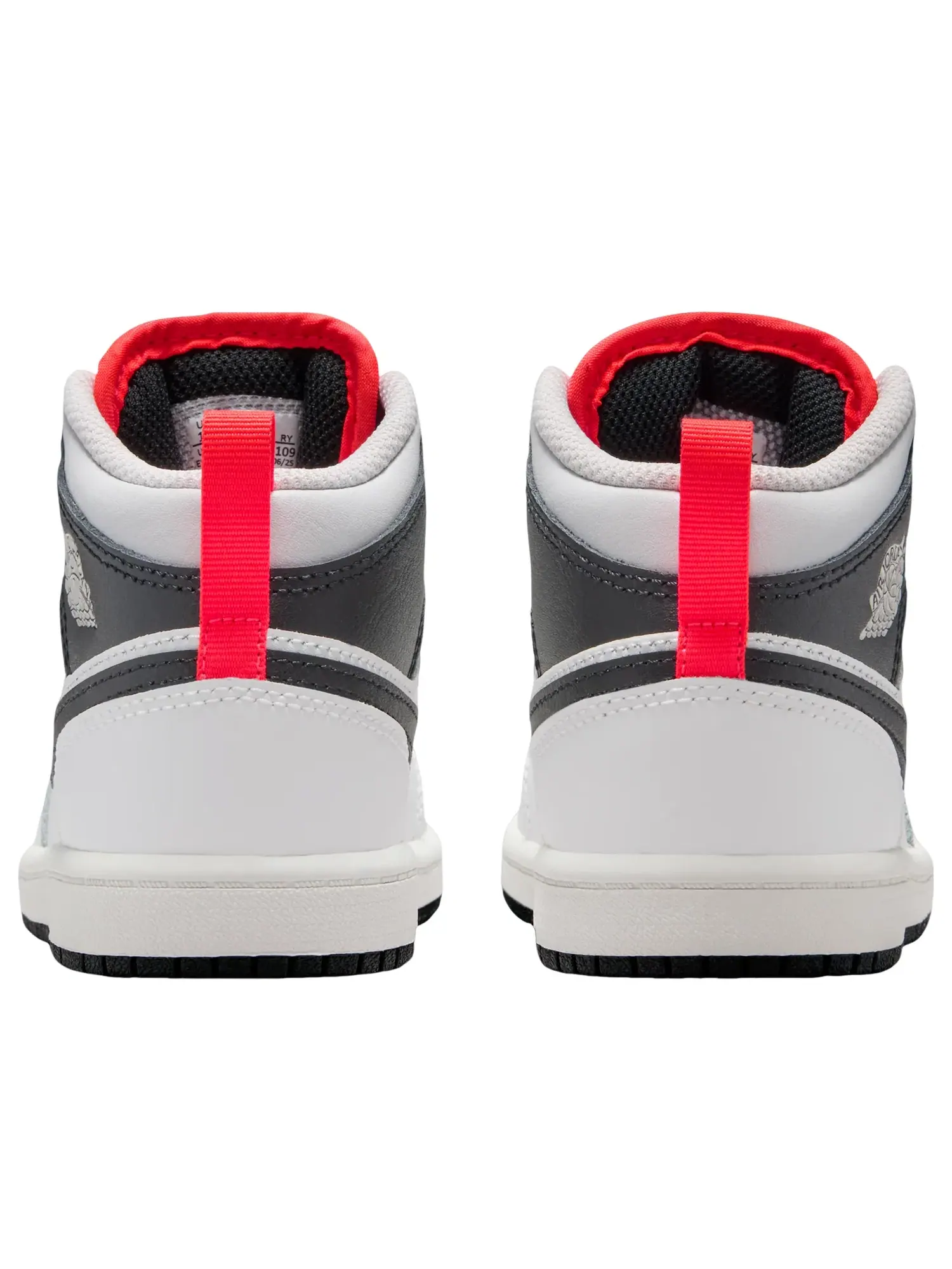 Кроссовки Jordan 1 Mid 'Summit White Infrared Black' DQ8424-109 — изображение 3 из 6, белый