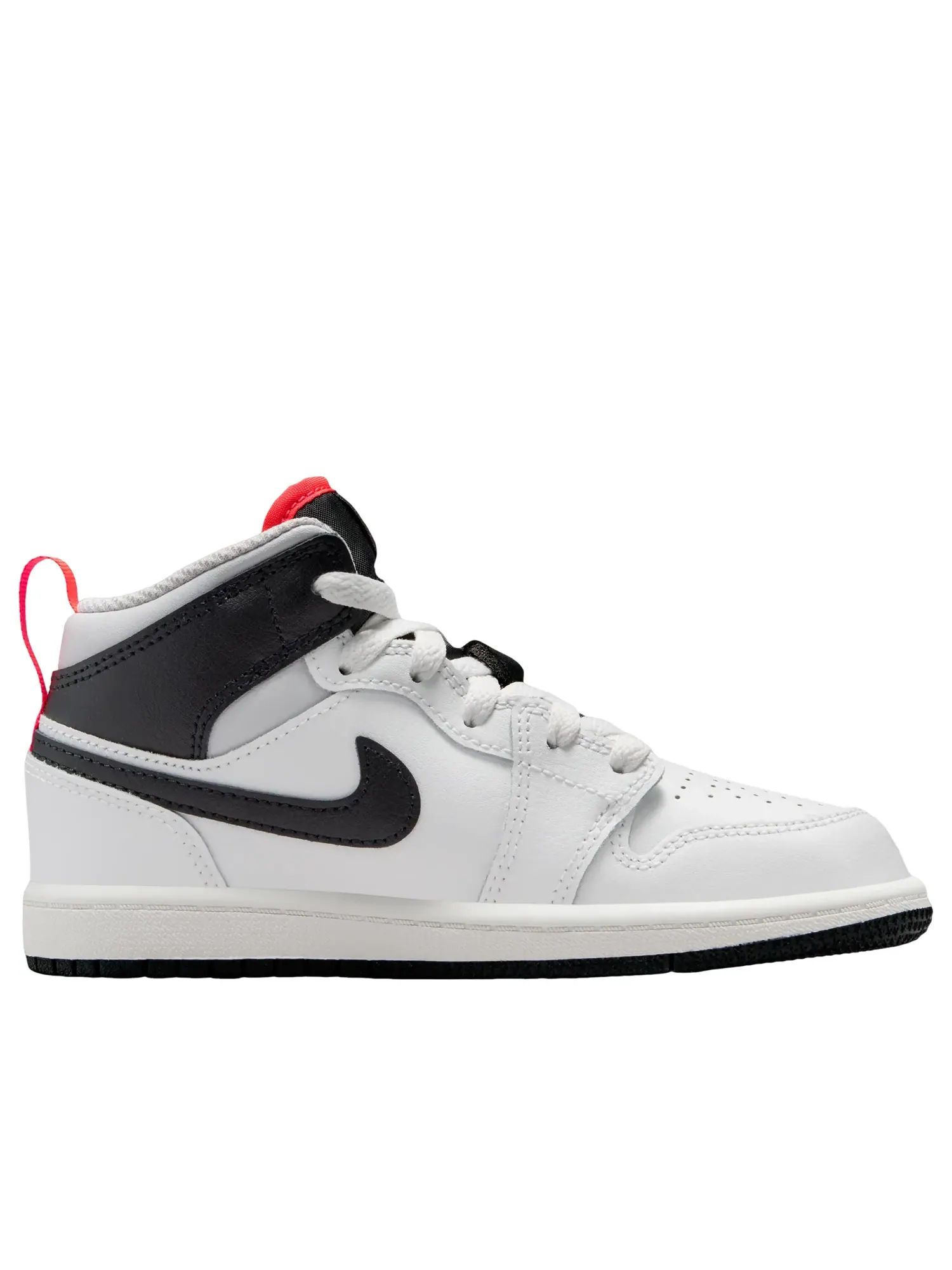 Кроссовки Jordan 1 Mid 'Summit White Infrared Black' DQ8424-109 — изображение 6 из 6, белый