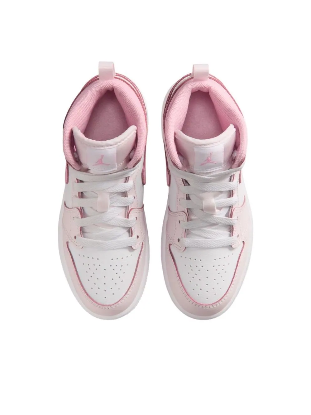 Кроссовки (PS) Air Jordan 1 Mid 'Pearl Pink White' — изображение 3 из 6, розовый