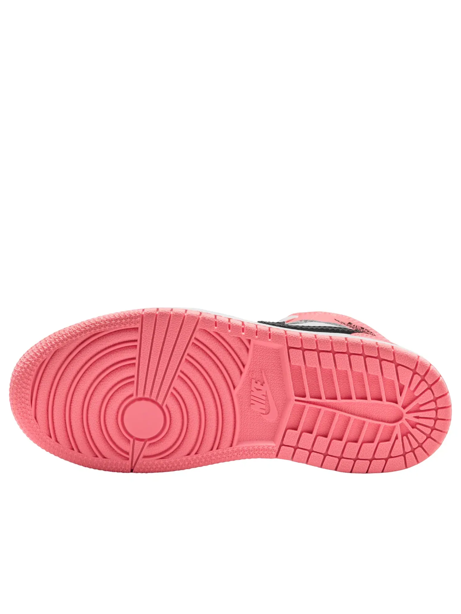 Детские кроссовки с кожаным верхом Air Jordan 1 Mid Pink Gaze White — изображение 7 из 7, розовый