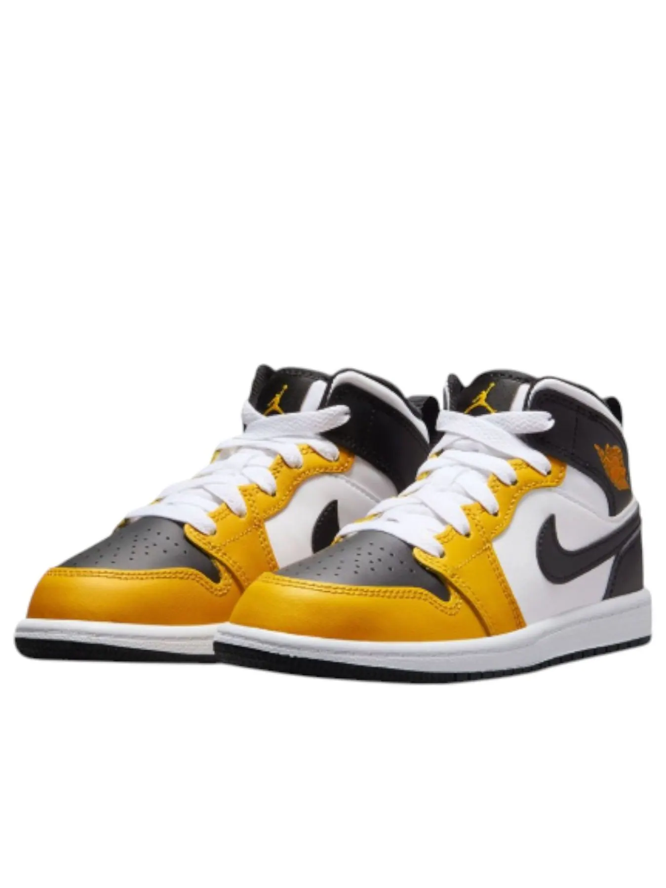 Кроссовки (PS) Air Jordan 1 Mid 'Yellow Ochre' — изображение 2 из 5, желтый