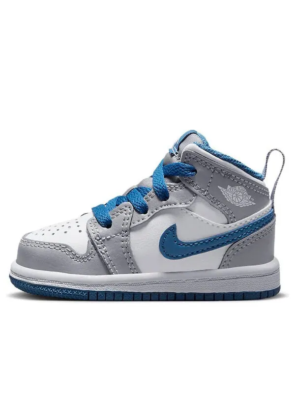 Кроссовки 1 средние Air Jordan — изображение 1 из 4, серый/синий/белый