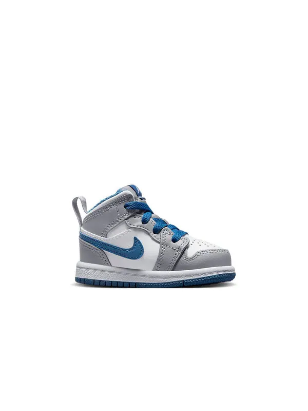Кроссовки 1 средние Air Jordan — изображение 2 из 4, серый/синий/белый