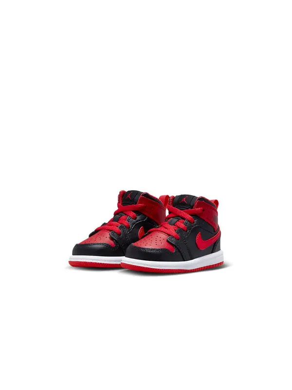 Кроссовки 1 средние Air Jordan — изображение 3 из 4, черный/белый/красный