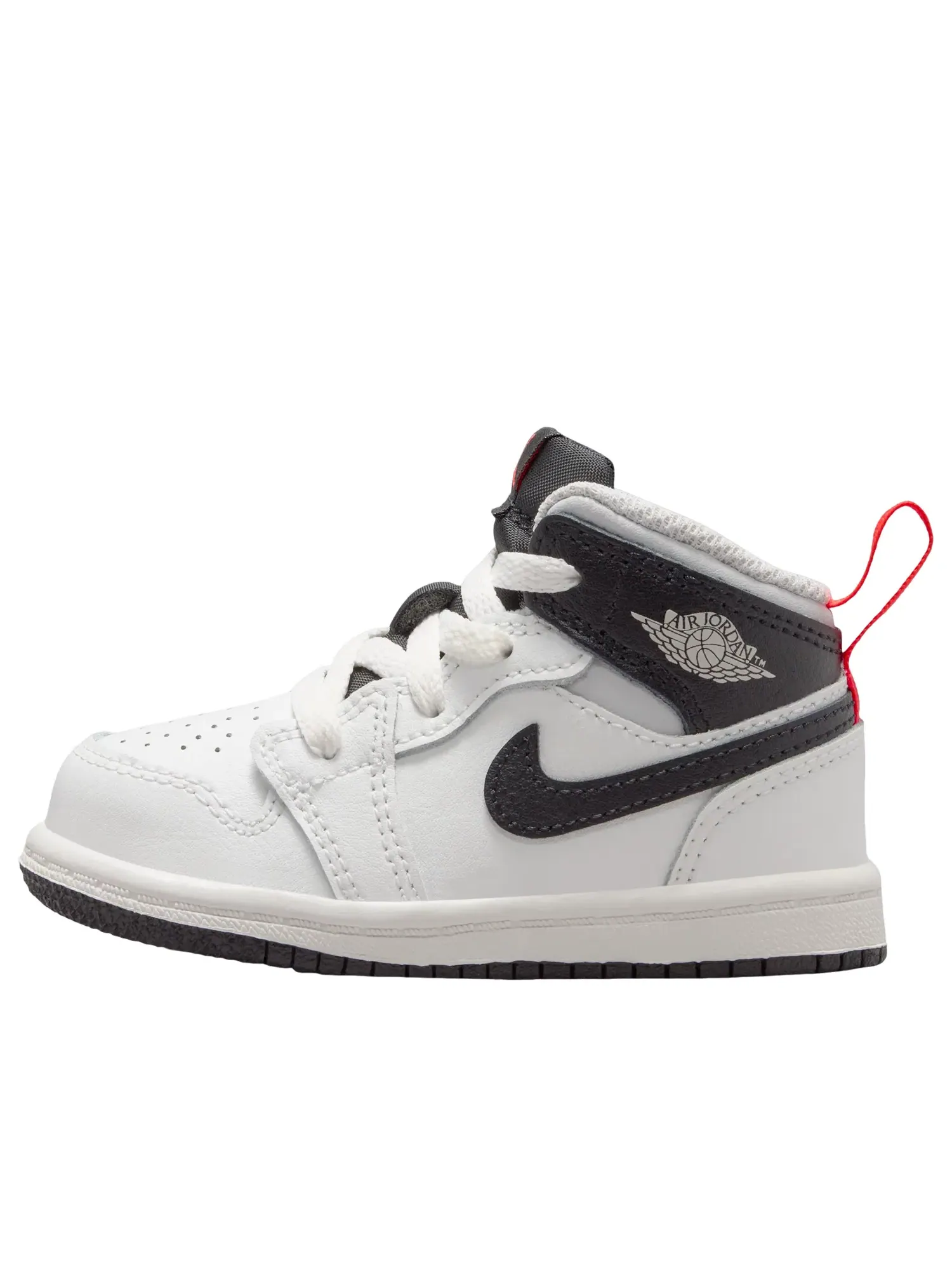 Детские кроссовки для малышей с закрытой пяткой Air Jordan 1 Mid Summit White Infrared — изображение 1 из 6, белый