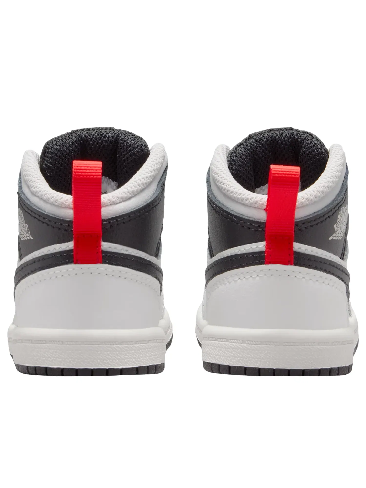 Детские кроссовки для малышей с закрытой пяткой Air Jordan 1 Mid Summit White Infrared — изображение 5 из 6, белый