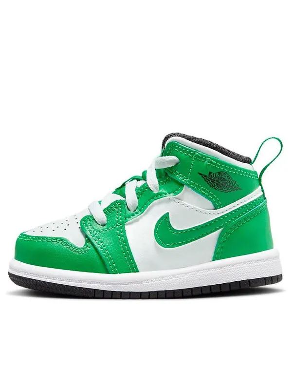 Кроссовки 1 средние Air Jordan — изображение 1 из 4, зеленый/черный/белый