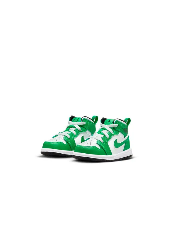 Кроссовки 1 средние Air Jordan — изображение 3 из 4, зеленый/черный/белый