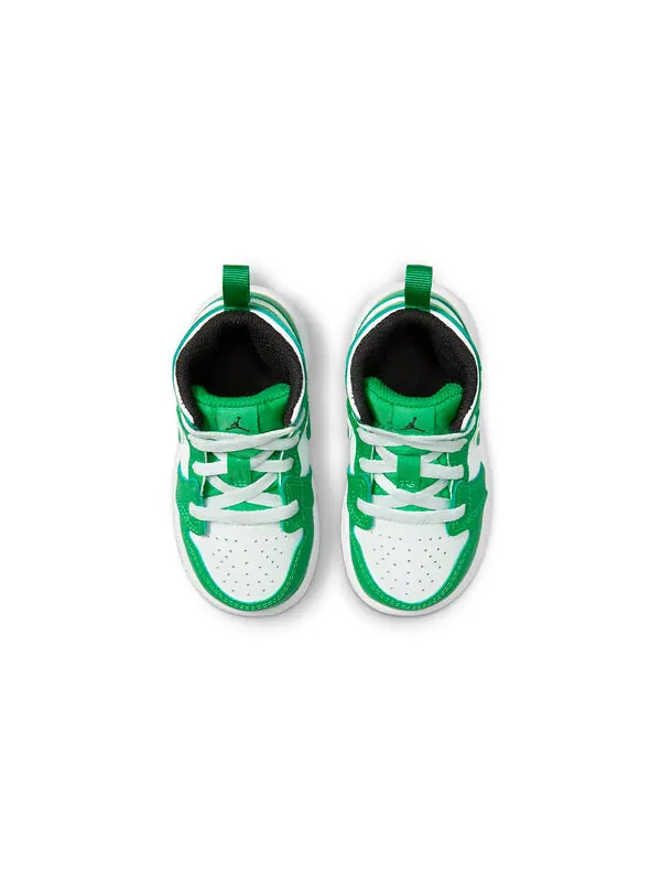 Кроссовки 1 средние Air Jordan — изображение 4 из 4, зеленый/черный/белый