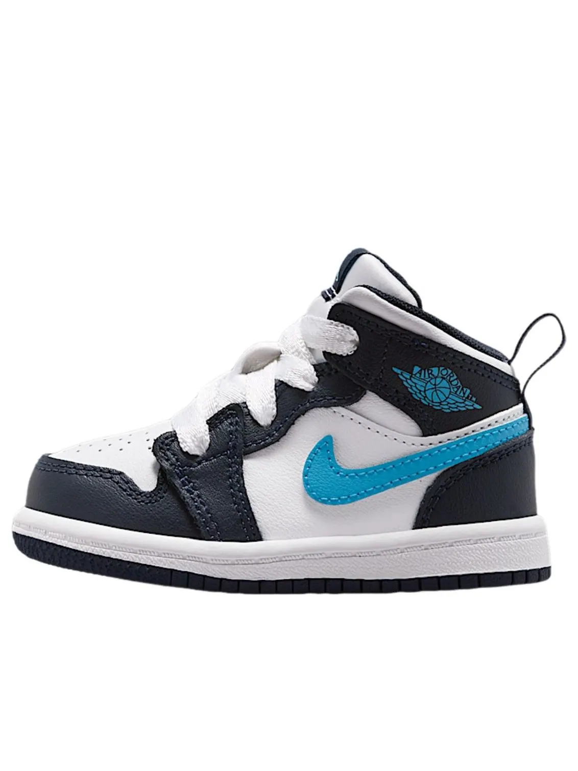 (TD) Air Jordan 1 Mid 'Obsidian Dark Powder Blue' — изображение 1 из 6, белый/темный синий