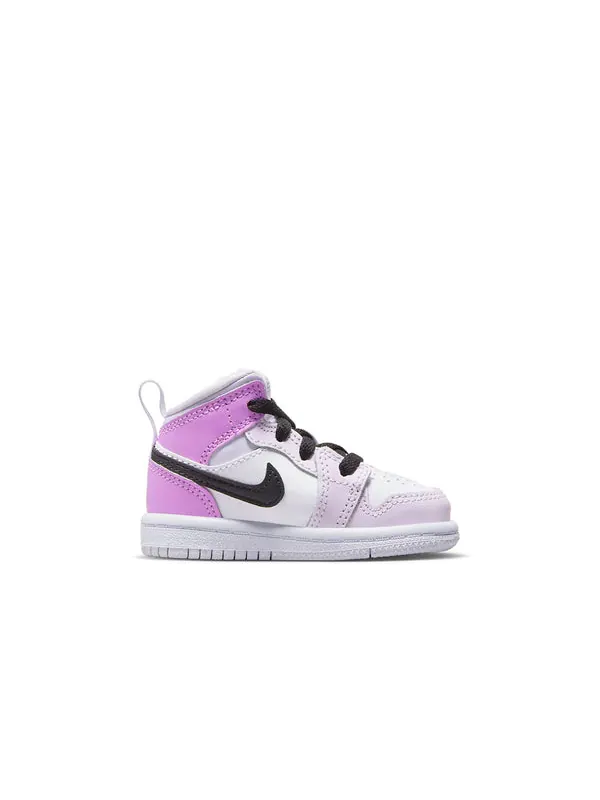 Кроссовки 1 mid 'barely grape' Air Jordan — изображение 2 из 4, черный/белый