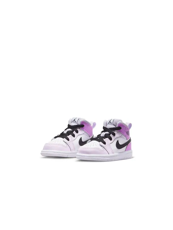 Кроссовки 1 mid 'barely grape' Air Jordan — изображение 3 из 4, черный/белый