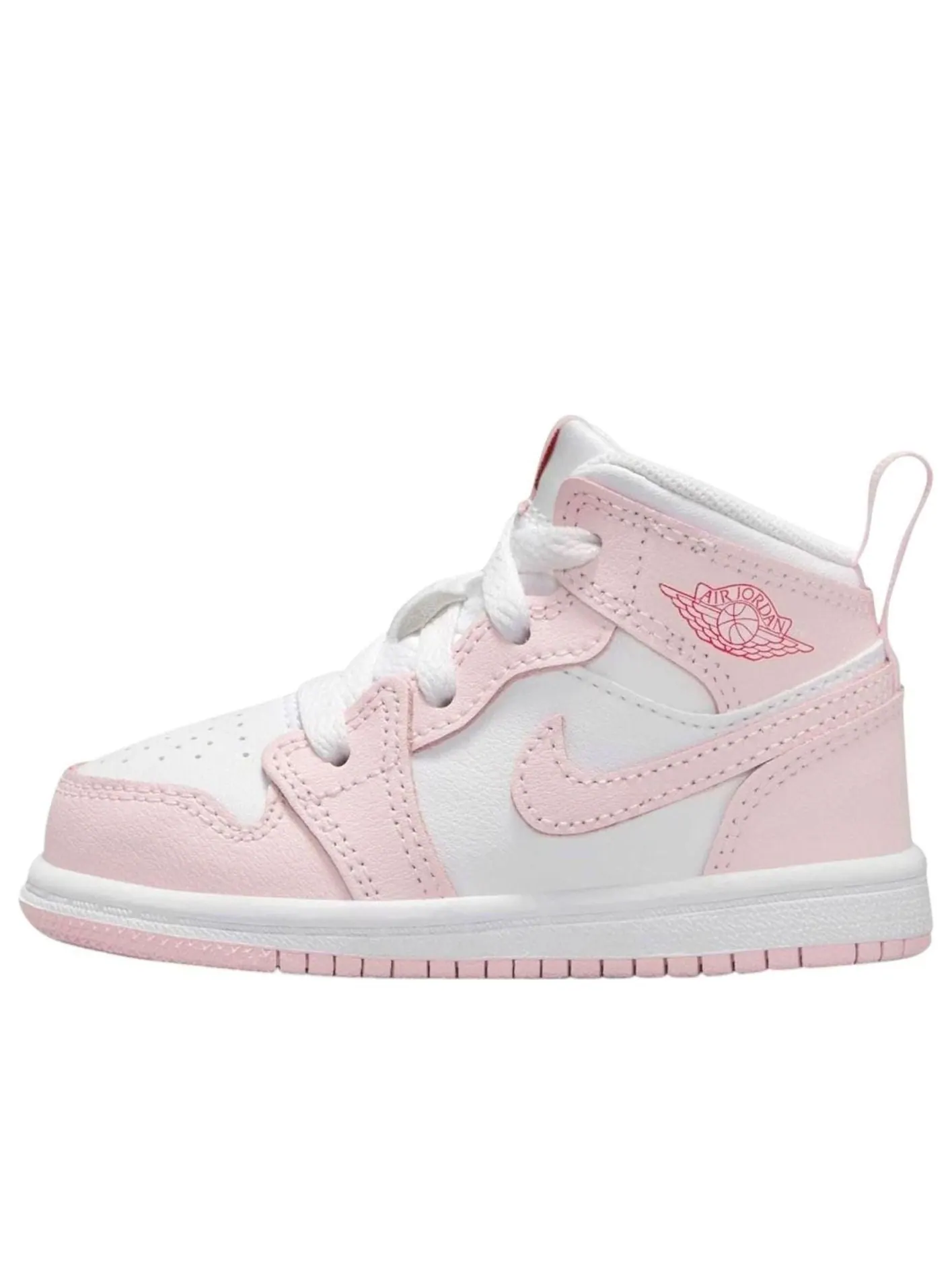 (TD) Air Jordan 1 Mid 'Pink Foam Fire Red White' — изображение 1 из 5, розовый/красный/белый