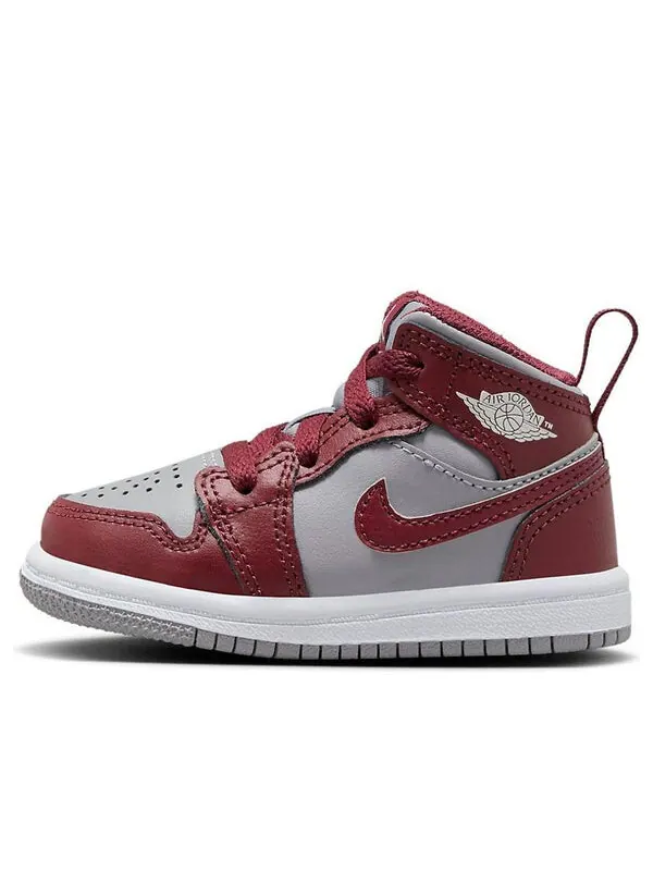 Кроссовки 1 средние Air Jordan — изображение 1 из 4, красный/серый/белый