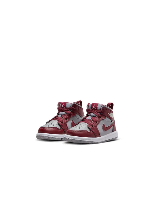 Кроссовки 1 средние Air Jordan — изображение 3 из 4, красный/серый/белый