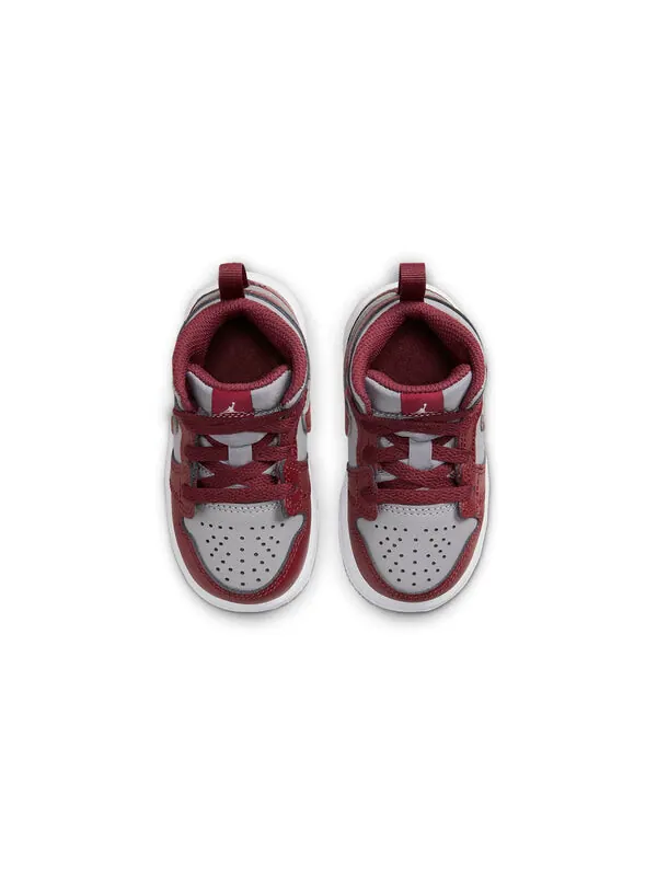 Кроссовки 1 средние Air Jordan — изображение 4 из 4, красный/серый/белый