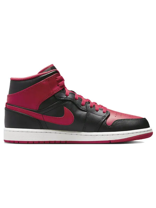 Кроссовки 1 средние Air Jordan — изображение 2 из 4, черный/красный