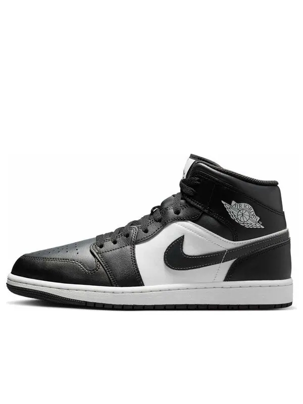 Кроссовки 1 mid 'off noir toe' Air Jordan — изображение 1 из 4, черный/черный/белый