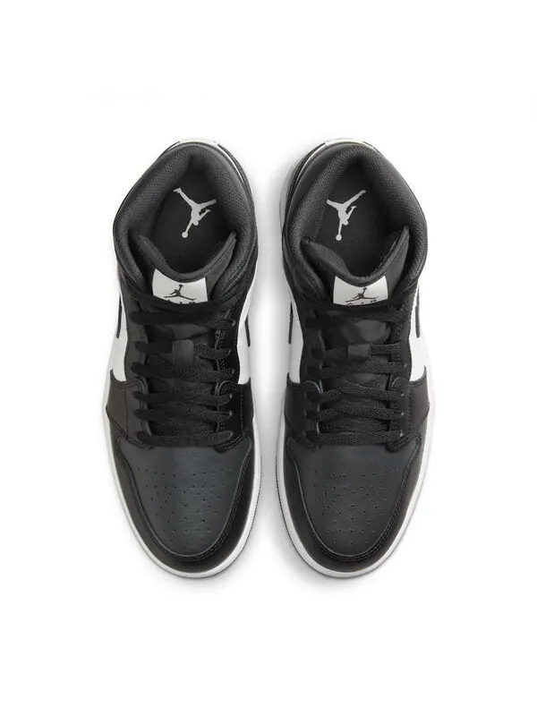 Кроссовки 1 mid 'off noir toe' Air Jordan — изображение 4 из 4, черный/черный/белый