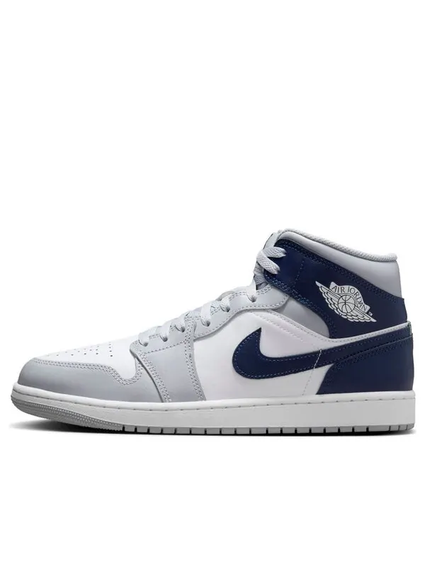 Кроссовки 1 средние Air Jordan — изображение 1 из 4, серый/темно-синий