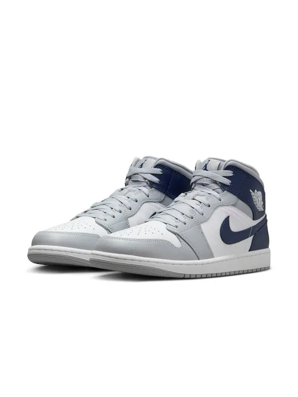 Кроссовки 1 средние Air Jordan — изображение 2 из 4, серый/темно-синий