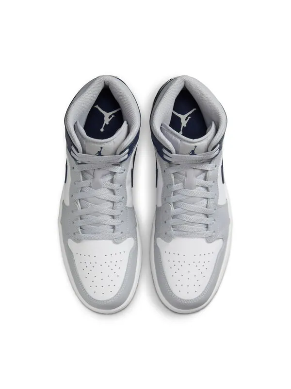 Кроссовки 1 средние Air Jordan — изображение 3 из 4, серый/темно-синий