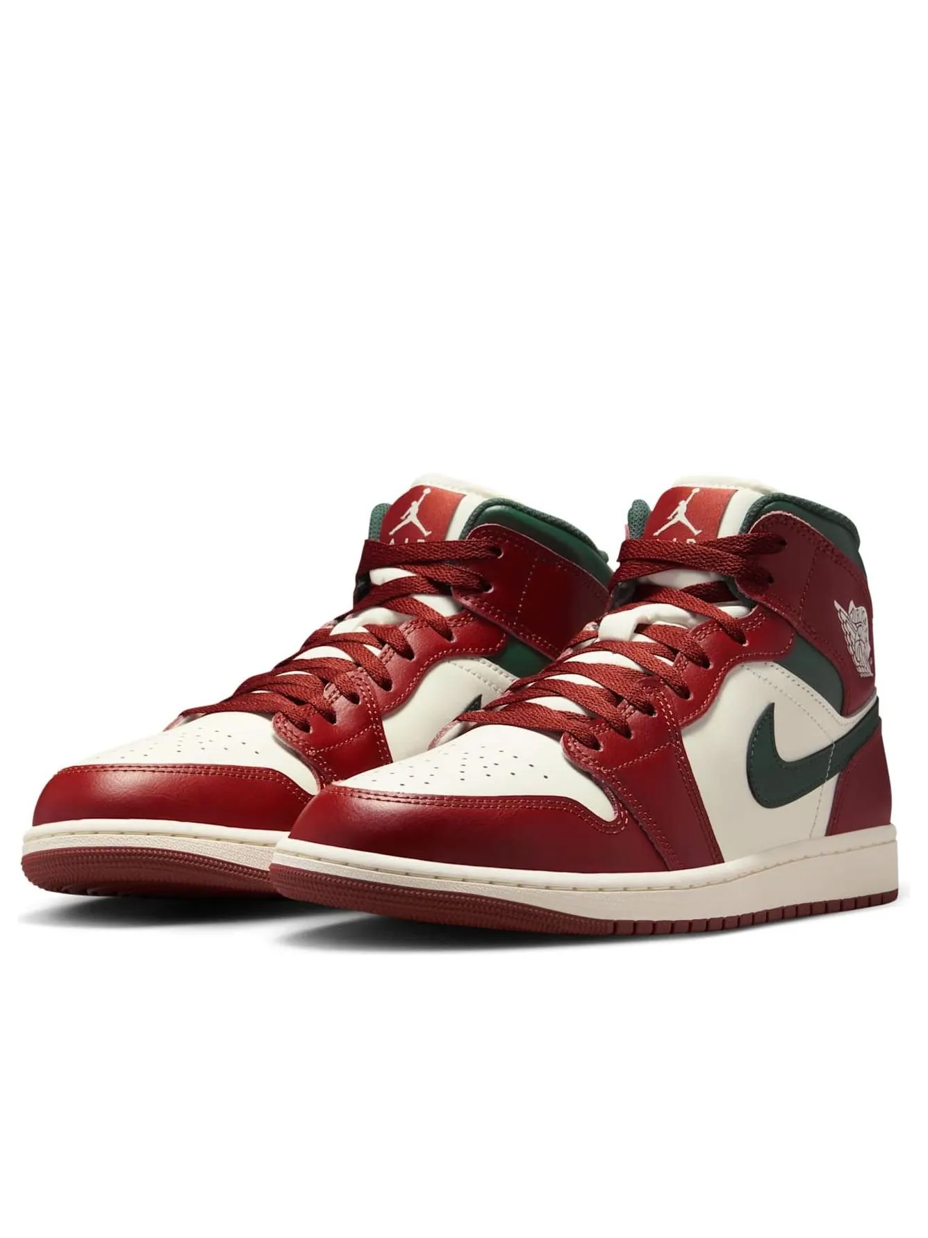 Кроссовки Air Jordan 1 Mid 'Redstone' — изображение 4 из 6, красный