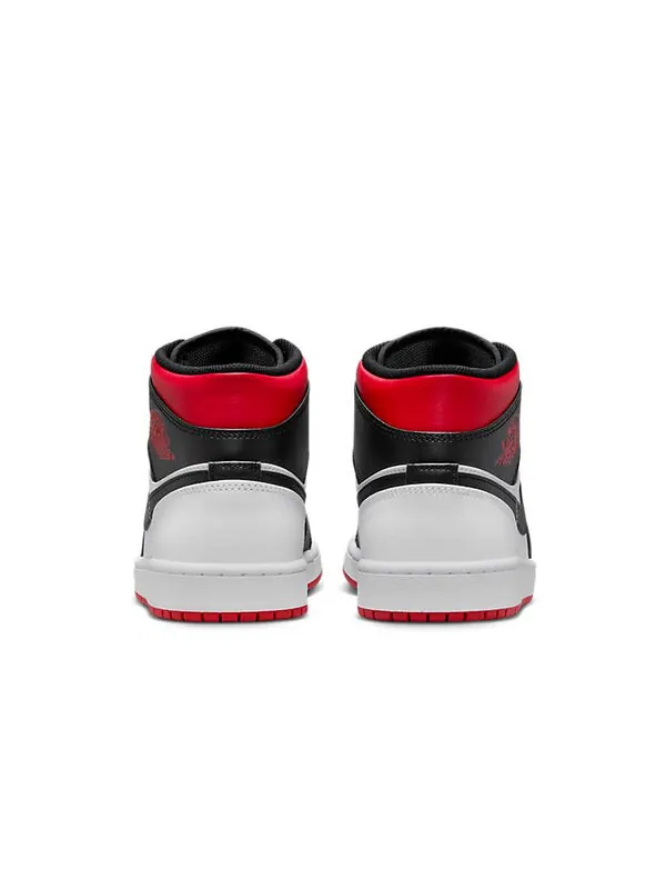 Кроссовки Air Jordan 1 Mid 'Gym Red Black Toe' — изображение 4 из 4, черный/белый/красный