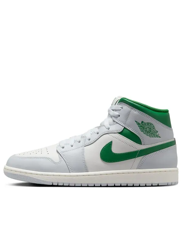 Кроссовки 1 mid 'summit white lucky green' Air Jordan — изображение 1 из 4