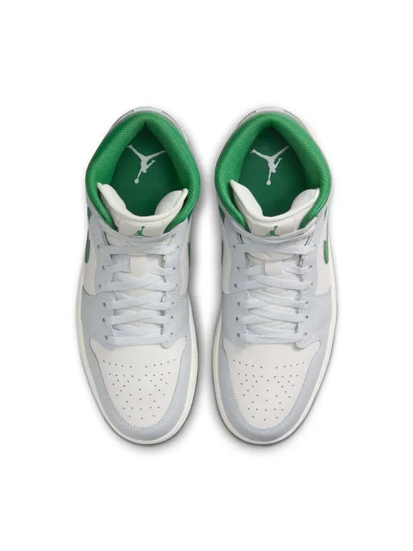 Кроссовки 1 mid 'summit white lucky green' Air Jordan — изображение 4 из 4