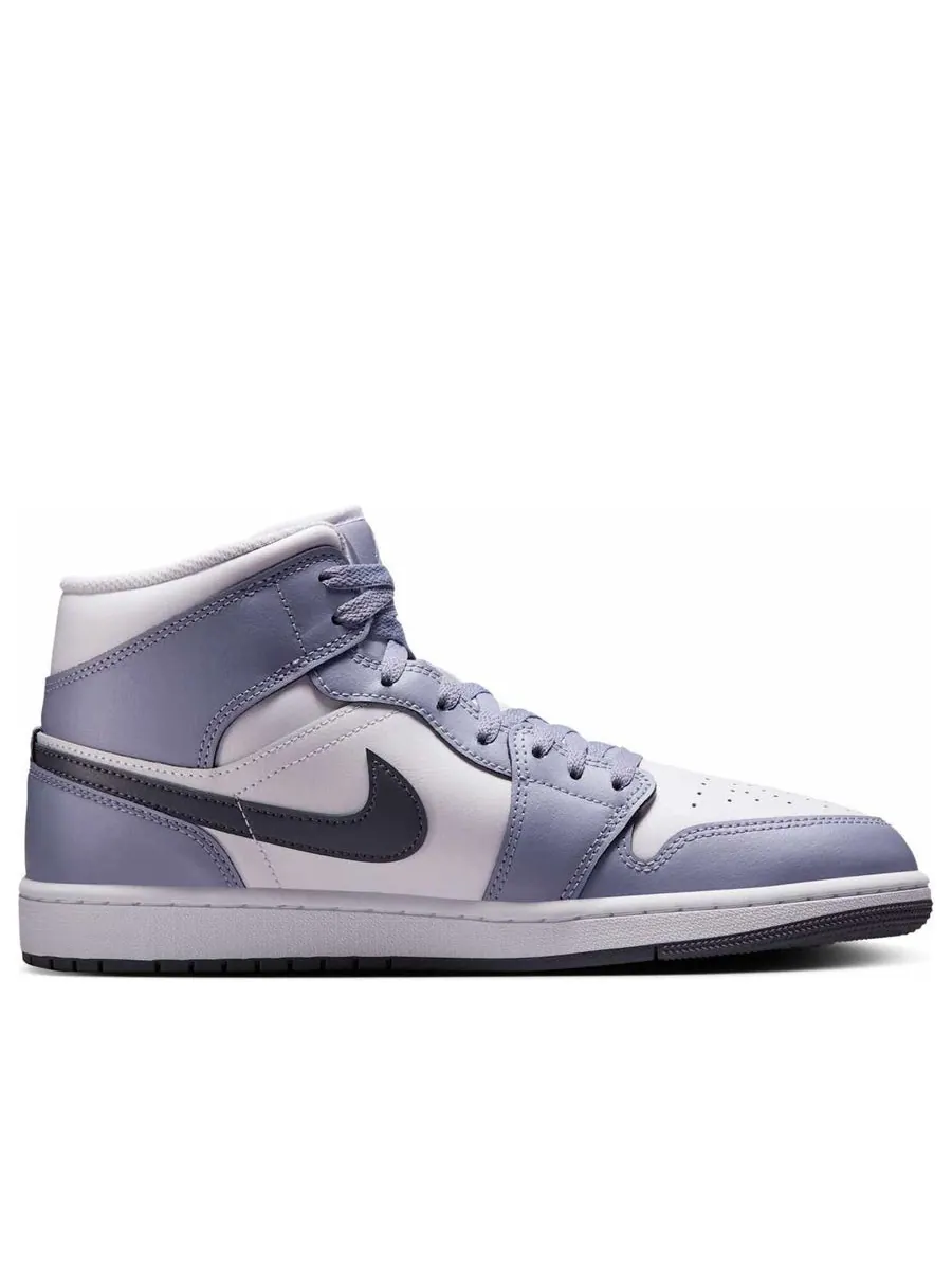 Кроссовки Air Jordan 1 Mid 'Dark Blue Grey Indigo Haze' — изображение 2 из 6, фиолетовый