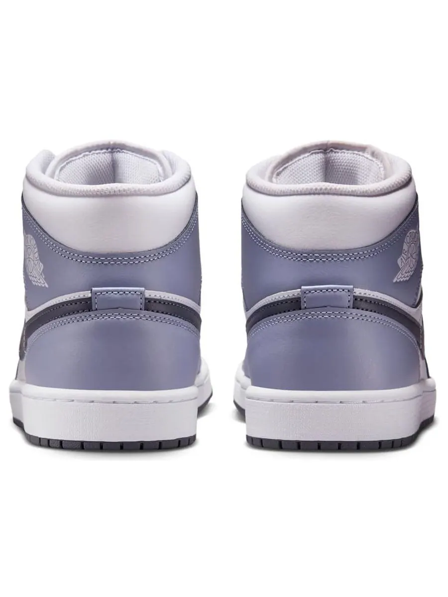 Кроссовки Air Jordan 1 Mid 'Dark Blue Grey Indigo Haze' — изображение 5 из 6, фиолетовый
