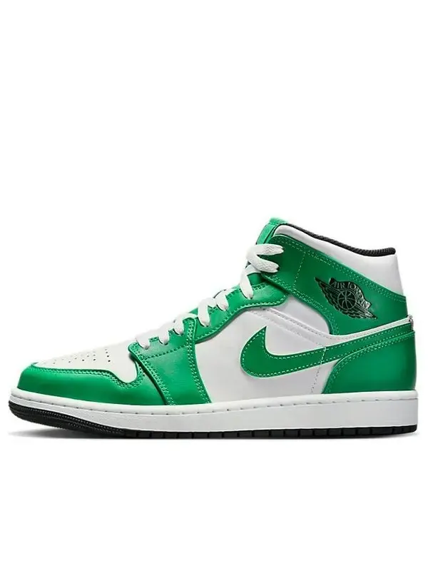 Кроссовки 1 mid 'lucky green' Air Jordan — изображение 1 из 4, зеленый/черный/белый