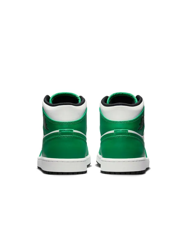 Кроссовки 1 mid 'lucky green' Air Jordan — изображение 4 из 4, зеленый/черный/белый