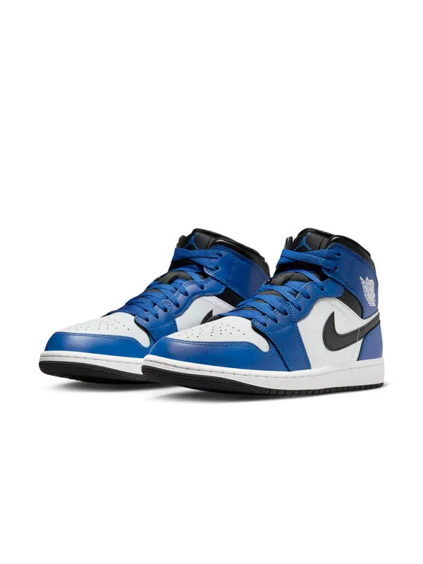 Кроссовки 1 mid 'game royal' Air Jordan — изображение 3 из 4, белый/черный