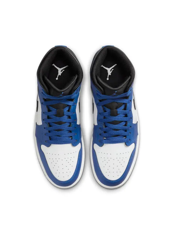 Кроссовки 1 mid 'game royal' Air Jordan — изображение 4 из 4, белый/черный