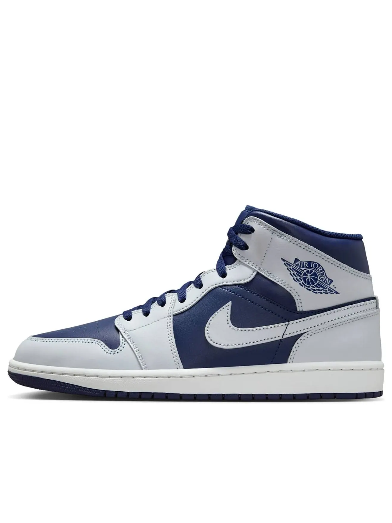 Кроссовки Air Jordan 1 Mid 'Blue Void' — изображение 1 из 6, серый
