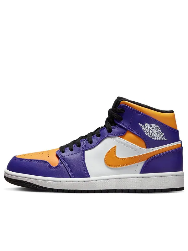 Кроссовки 1 mid 'lakers purple' Air Jordan — изображение 1 из 4