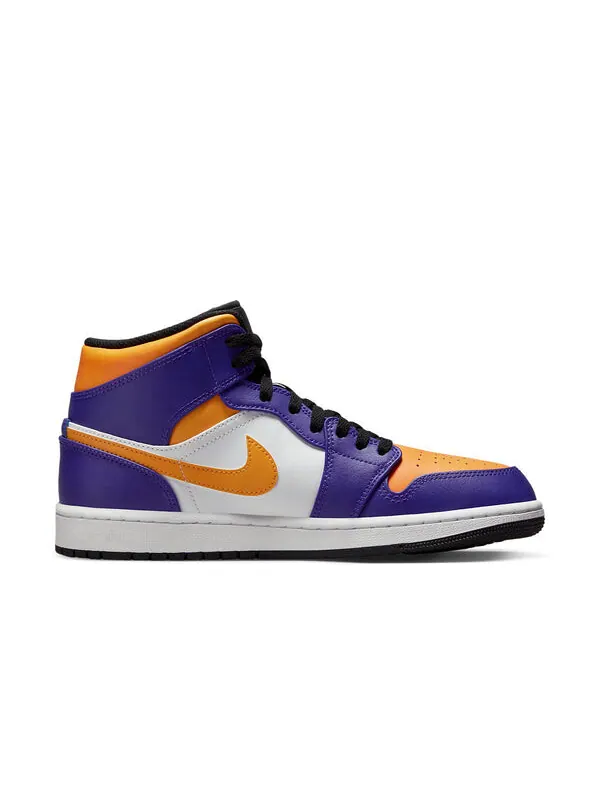 Кроссовки 1 mid 'lakers purple' Air Jordan — изображение 2 из 4