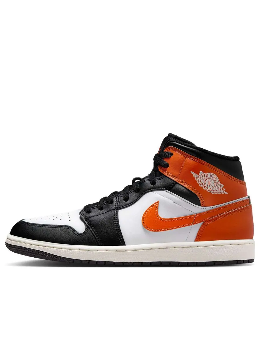 Кроссовки Air Jordan 1 Mid 'Black Toe Starfish' — изображение 1 из 6, черный