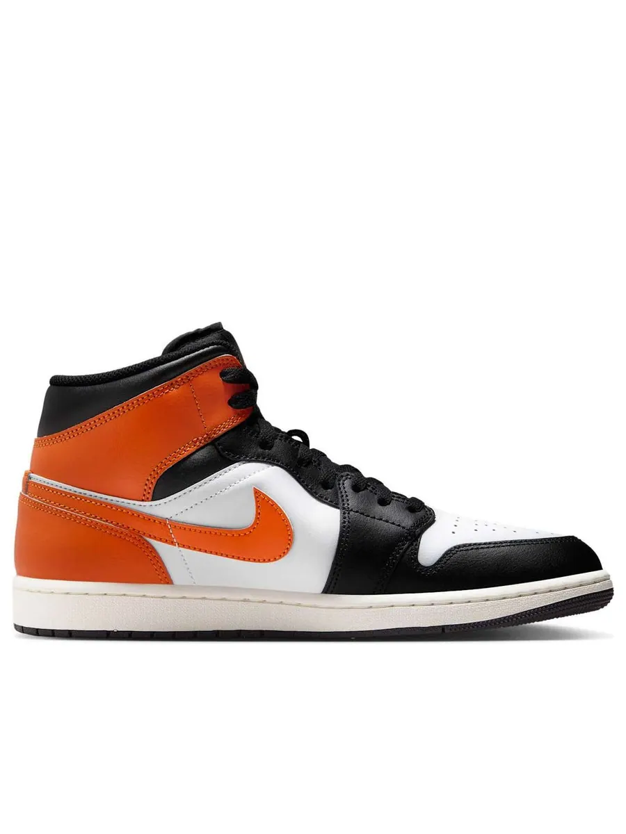 Кроссовки Air Jordan 1 Mid 'Black Toe Starfish' — изображение 2 из 6, черный