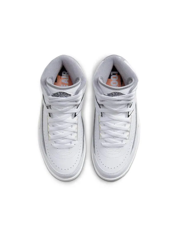 Кроссовки 2 ретро Air Jordan — изображение 4 из 4, белый/серый--черный