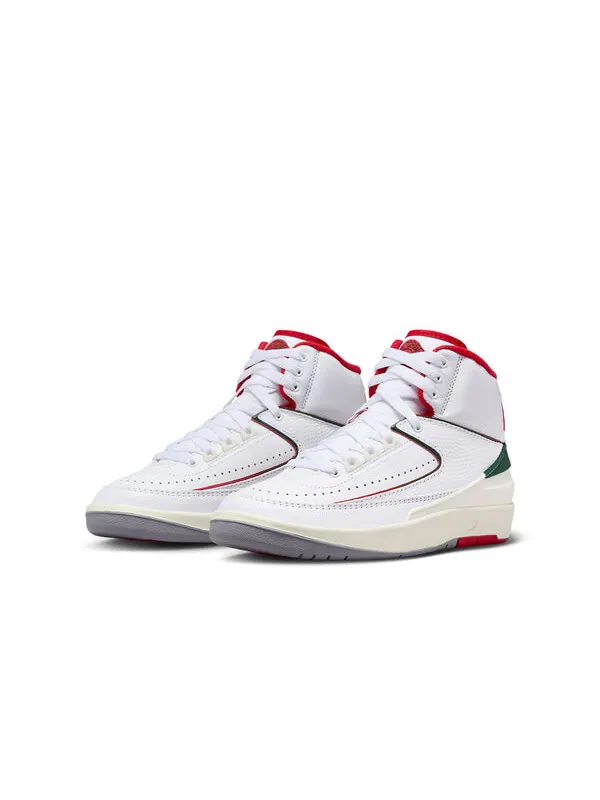 Кроссовки 2 ретро gs Air Jordan — изображение 2 из 4, белый/черный/красный