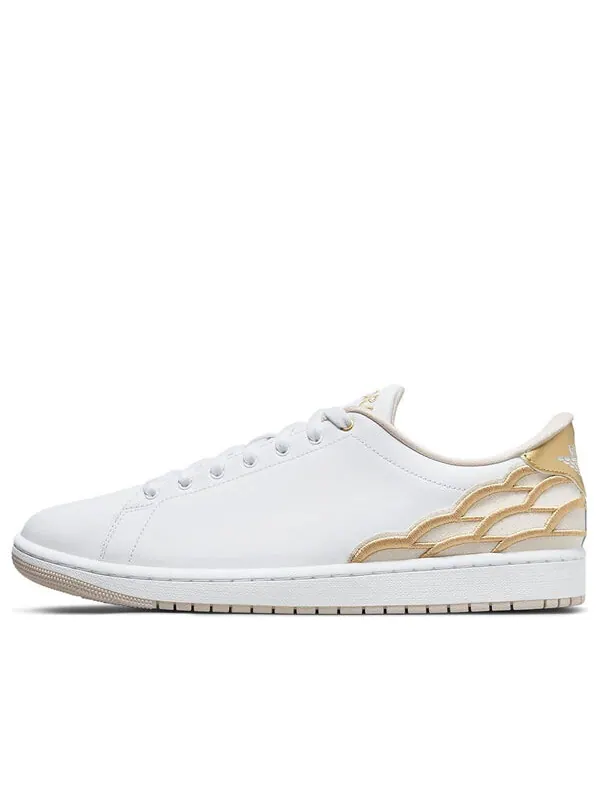 Кроссовки 1 центральный корт Air Jordan — изображение 1 из 4, белый/золотистый