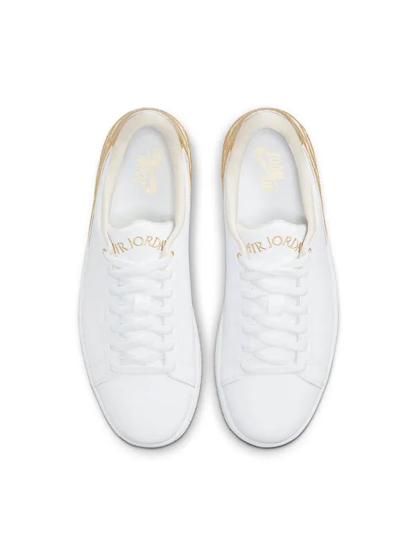 Кроссовки 1 центральный корт Air Jordan — изображение 4 из 4, белый/золотистый