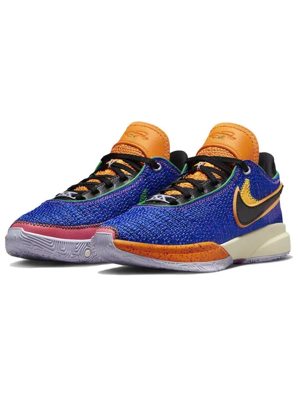 Кроссовки (GS) Nike LeBron 20 'Racer Blue' — изображение 3 из 4, синий/черный/фиолетовый